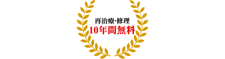 ガイドデントによる10年保証